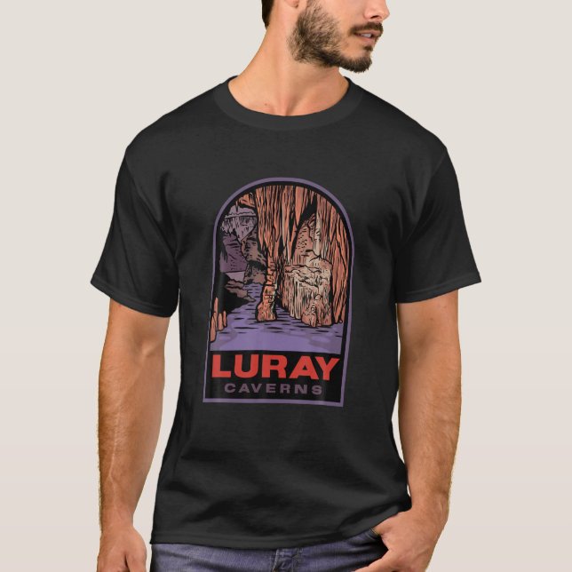Camiseta Luray Caverns Virginia Badge (Anverso)
