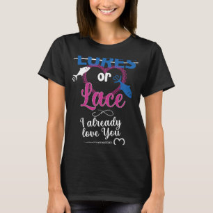 Camiseta Lures o coraje que ya te amo, Revelación de género