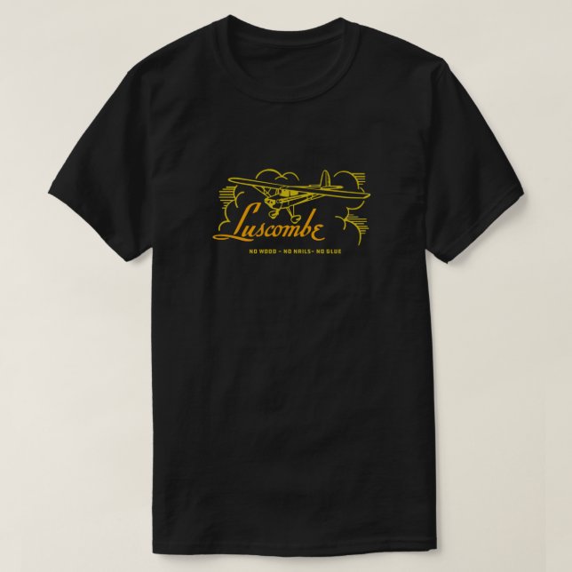 Camiseta LUSCOMBE VINTAGE AIRCRAFT USA Fitted (Diseño del anverso)