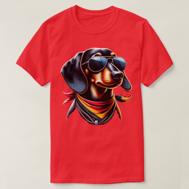 Camiseta Lustiger Dackel mit Flagge Deutschland Witzig Guay (Diseño del anverso)