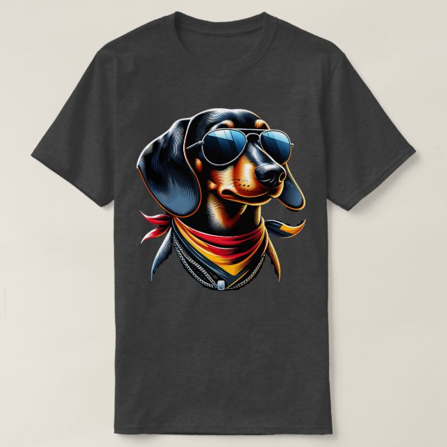 Camiseta Lustiger Dackel mit Flagge Deutschland Witzig Guay (Diseño del anverso)
