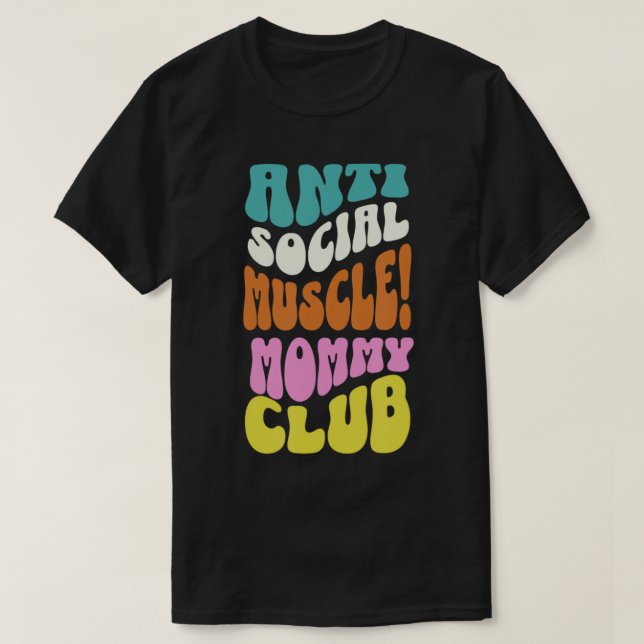Camiseta Lustiger Pumpendeckel, Muscle Mommy Club, antisozi (Diseño del anverso)