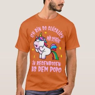 Camiseta Lustiges Einhorn Glck Regenbogen Spa Unicorn