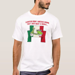 Camiseta Lustiges Roller Dont break down mit Italien Flagge
