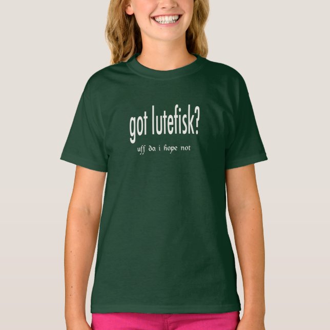Camiseta ¿lutefisk conseguido? Cocina escandinava divertida (Anverso)