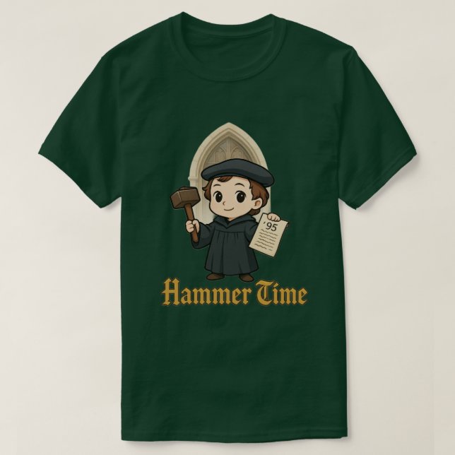 Camiseta Luther Hammer Time (Diseño del anverso)