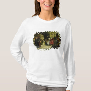 Camiseta Luther predica usando su traducción de la biblia