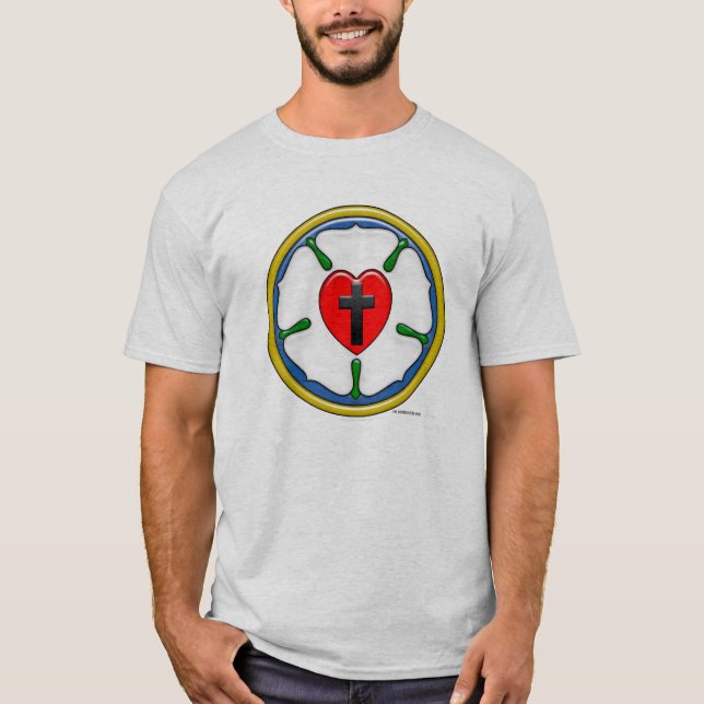 Camiseta Luther Rosa Grabado en relieve-Look (Anverso)
