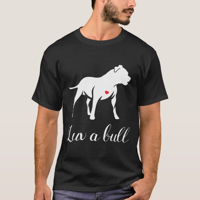Camiseta Luv A Bull Pitbull Dog (Anverso)