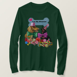 Camiseta Luv My Weenies Ladies Long Sleeve TShirt