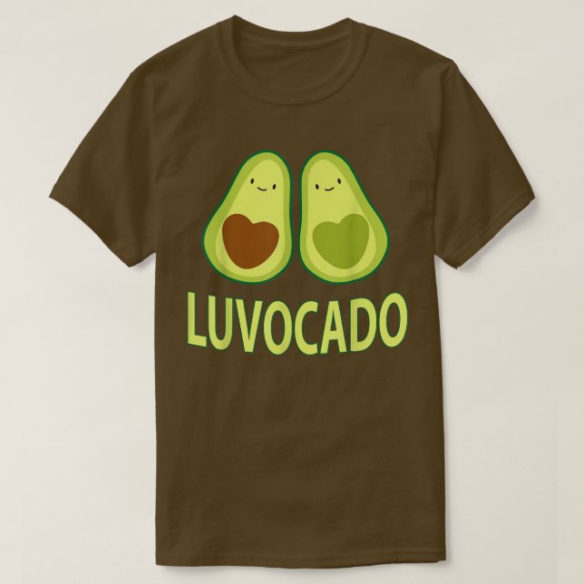 Camiseta Luvocado Aguacate Love Funny Pareja Día de San Val (Diseño del anverso)