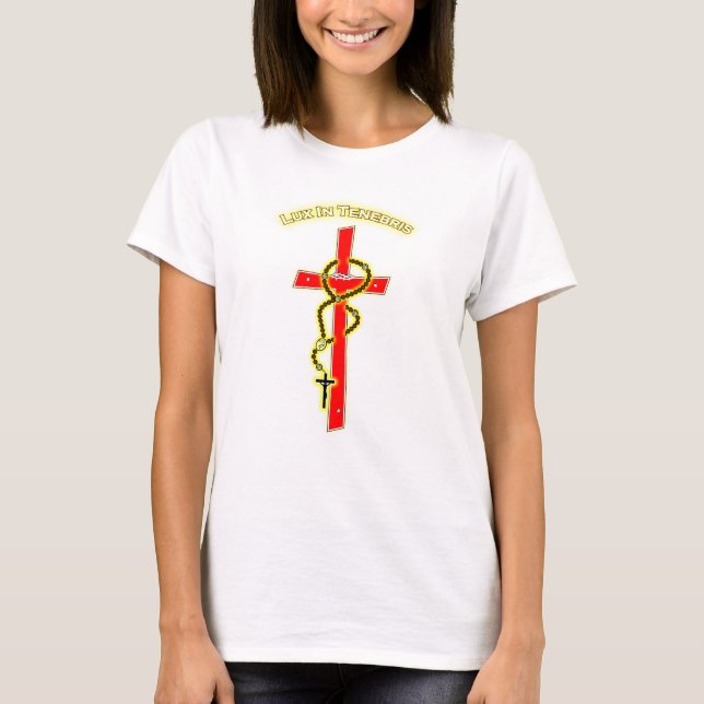 Camiseta Lux in Tenebris - Rosary 01 (Anverso)