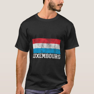 Camiseta Luxemburgo Bandera Orgullo Nacional Rota a la fami