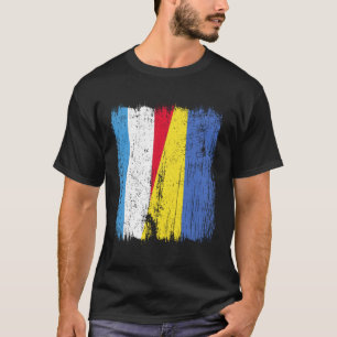 Camiseta Luxemburgo Ucrania Media Bandera Luxemburgués Ucra