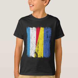 Camiseta Luxemburgo Ucrania Media Bandera Luxemburgués Ucra