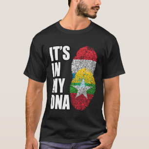 Camiseta Luxemburgo Y Birmania Mezclan La Bandera Del Patri