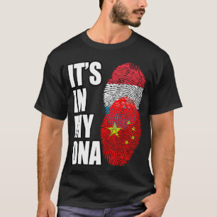 Camiseta Luxemburgo Y China Mezclan La Bandera Del Patrimon