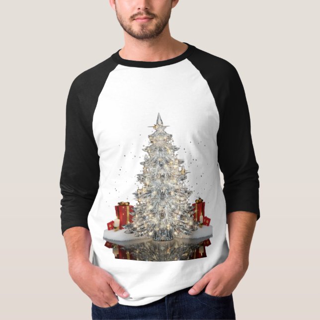 Camiseta Luxury Crystal Christmas Tree T-Shirt | Elegant Ho (Anverso)