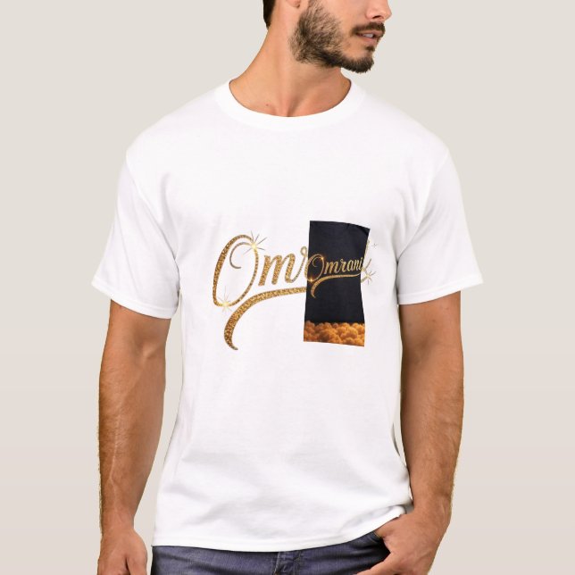 Camiseta Luxury Golden "Omrani" Nombre T-Shirt - Premium St (Anverso)