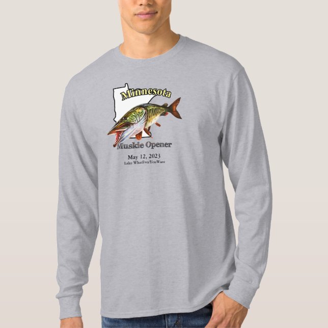 Camiseta Luz de apertura de personalizado/fecha Minnesota M (Anverso)