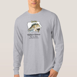 Camiseta Luz de apertura del lago personalizado y la fecha