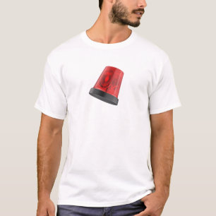 Camiseta Luz de baliza de emergencia giratoria roja