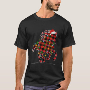 Camiseta Luz de caballo Xmas Pajamas Buffalo Jugado de caba