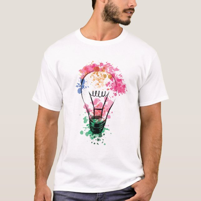 Camiseta Luz de color de agua (Anverso)