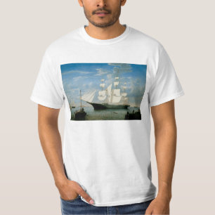 Camiseta Luz de estrella en el puerto de Boston