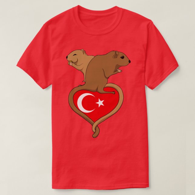 Camiseta Luz de Gerbil Turquía (Diseño del anverso)