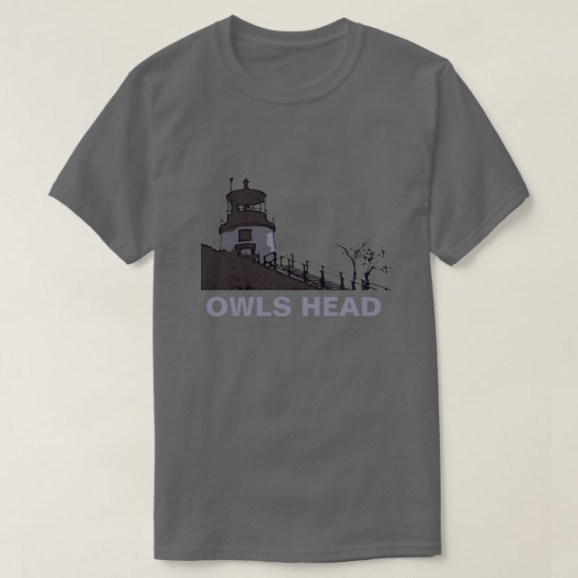 CAMISETA LUZ DE LA CABEZA DE OWLS (Diseño del anverso)