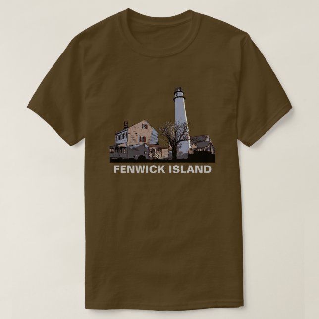 CAMISETA LUZ DE LA ISLA DE FENWICK (Diseño del anverso)