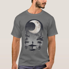 Camiseta Luz de la luna 8, luz de la luna, satélite, celest