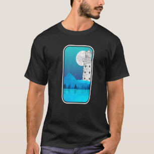 Camiseta Luz de la luna Árbol de la naturaleza Náutico Luz 