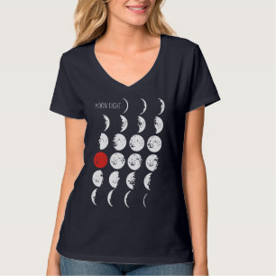 Camiseta LUZ DE LA LUNA blanco y rojo + tus ideas