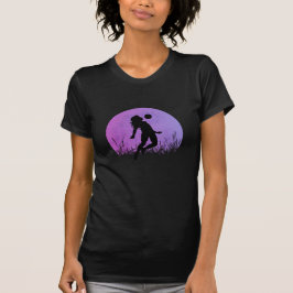 Camiseta luz de la luna del chica de fútbol