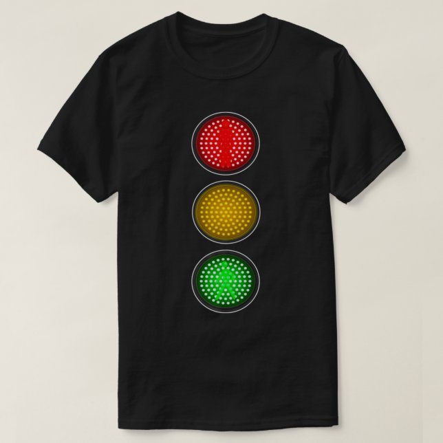 Camiseta Luz de la señal de tráfico disfraz de fiesta del g (Diseño del anverso)