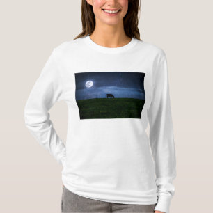 Camiseta Luz de luna de ganado de la Vía Láctea