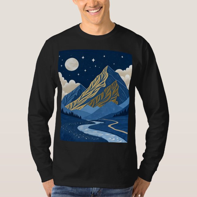 Camiseta Luz de Luna de Montaña (Anverso)