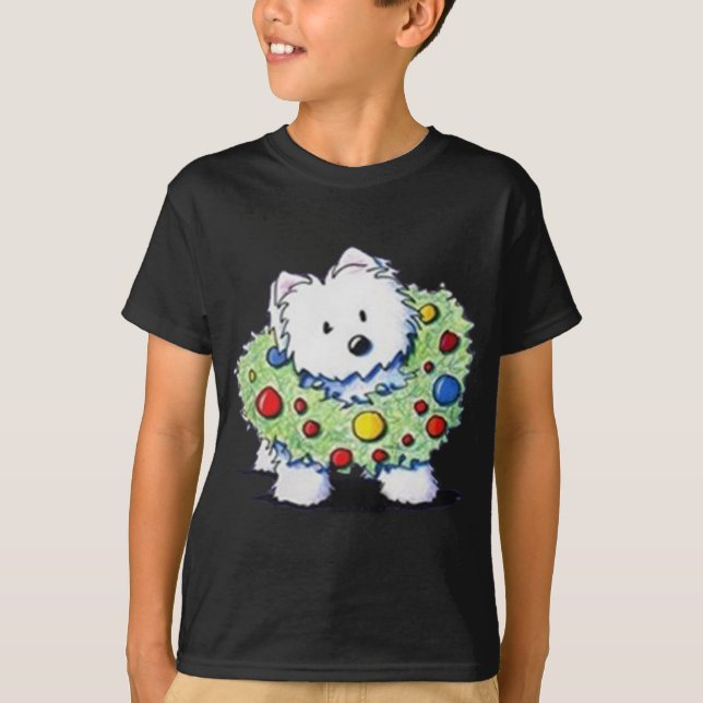 Camiseta Luz de navidad de la mamá occidental del territori (Anverso)