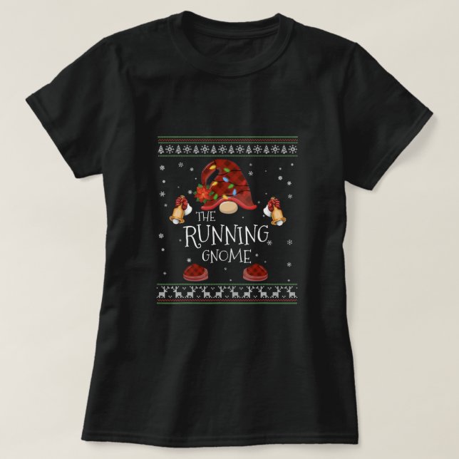 Camiseta Luz De Navidades De Búfalo De Gnome En Ejecución (Diseño del anverso)