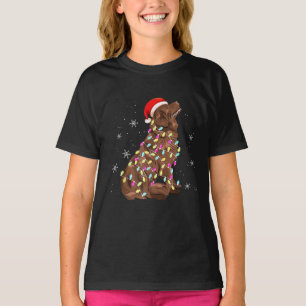 Camiseta Luz de Navidades de Terranova   Divertido Perro Lo