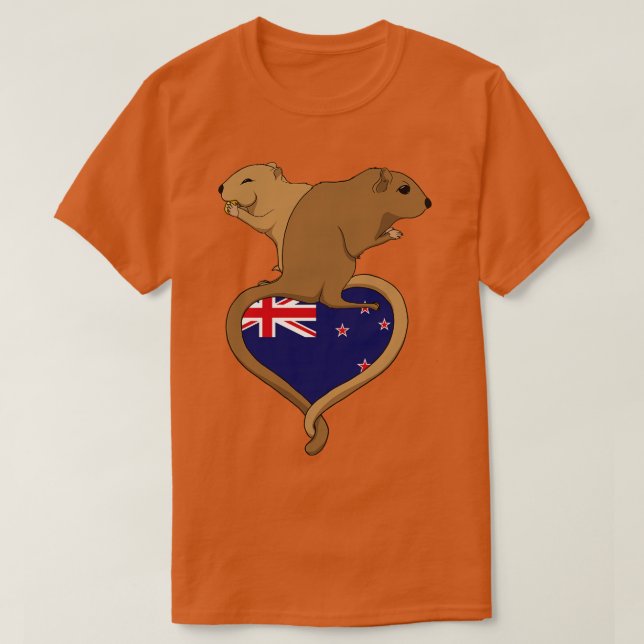 Camiseta Luz de Nueva Zelanda de Gerbil (Diseño del anverso)
