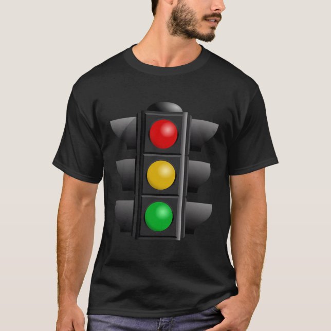 Camiseta Luz de parada de señal de tráfico (Anverso)