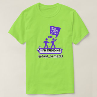 CAMISETA ¡LUZ DE PROYECTOR! INFLUENCER SOCIAL LIMA VERDE UN