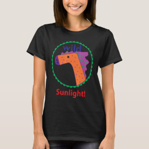 Camiseta Luz de sol del arte del caballo salvaje