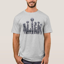 Camiseta Luz de texto alienígena