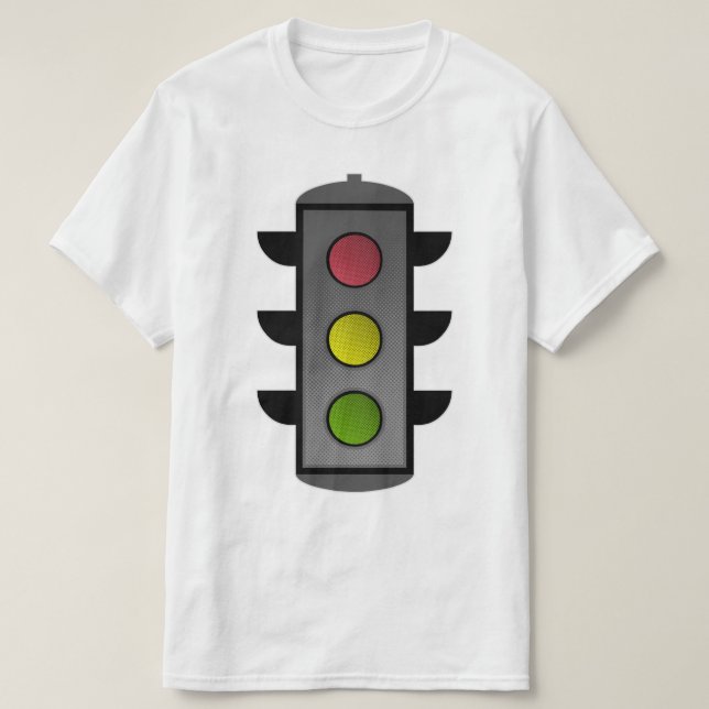 Camiseta Luz de tráfico de arte pop (Diseño del anverso)
