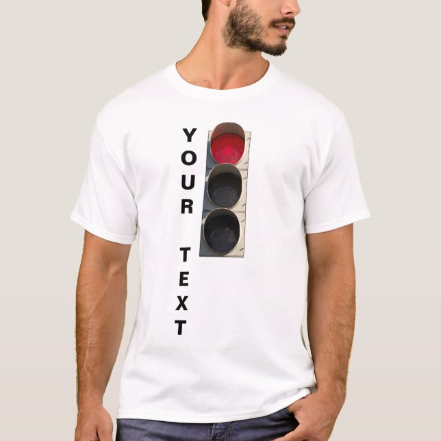 Camiseta Luz de tráfico - Rojo (Anverso)