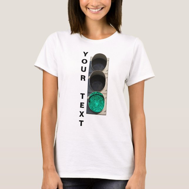 Camiseta Luz de tráfico - Verde (Anverso)